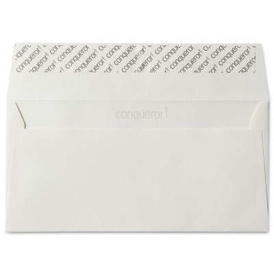Enveloppe DL Conqueror Laid Oyster 120 g/m² Boîte de 500 pièces