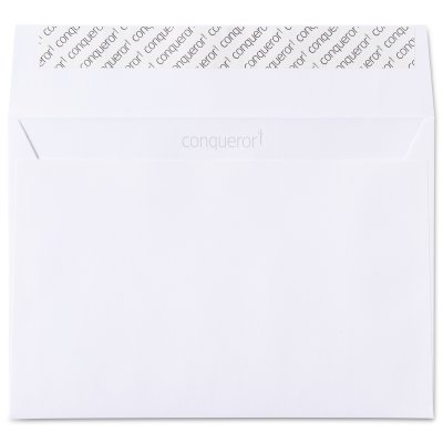 Enveloppe C5 Conqueror Wove Brilliant White 120g/m², avec fourreau Boîte de 250 pièces