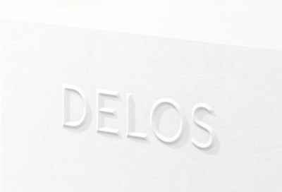 Gaufrage logo Delos