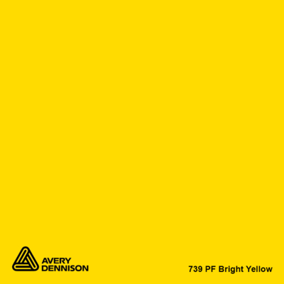 Avery 700 brillant 739 bright yellow adhésif permanent 1230 mm x 50 m(739/1.23)