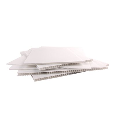 Polypropylene Alveolaire- Biprint Blanc - Supports de communication- Affichage promotionnel -panneau de chantier- signaletique- emballage - Antalis