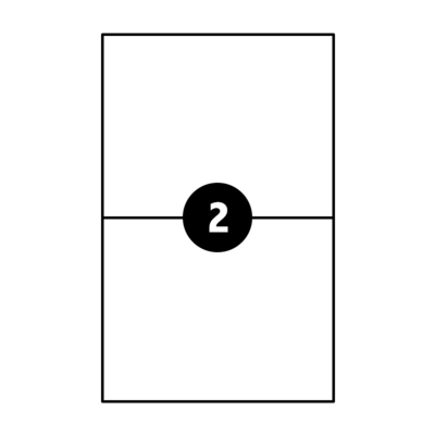 Etiquettes Laser - Coins droits - etiquette Image- Etiquette Blanche format A4 - Antalis