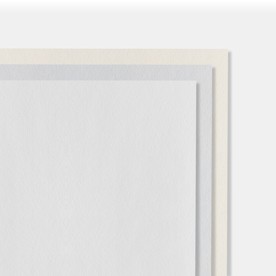 Papier Olin Design Rough Ultimate White 400g/m² 720 mm x 1020 mm Enramé