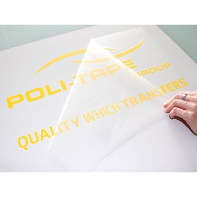 PoliTape 190 - Tape transfert transparent PE, haute stabilité, pour application précise de vinyles découpés
