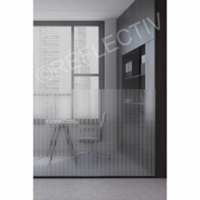 Reflectiv INT610 - Film vitrage blanc motif rectangles blancs