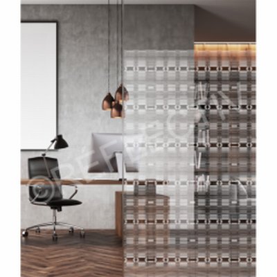 Reflectiv INT622 - Film vitrage Mosaïque damier dépoli