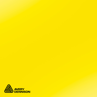 Avery, 500, brillant, EG, PVC, 526 jaune citron, 0.080mm, 1230mm x 50.00m, diamÃ¨tre mandrin: 76mm, adhésif permanent, Palette de 1 bobine, 526EG/1.23