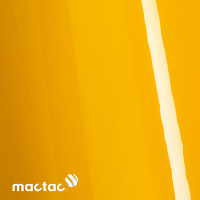 MACtac, ColourWrap, brillant, PVC, Mandarin orange G21, 80µm, 1520mm x 25.00m, diamètre mandrin: 76mm, Bubble free permanent, Boîte de 1 rouleau, CW/G21