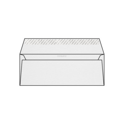 Enveloppe DL Conqueror Laid Diamond White 120g/m² Boîte de 500 pièces