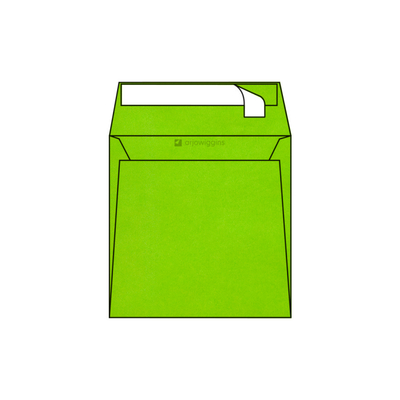 Enveloppes carrées 170 x 170 mm sans fenêtre Curious Translucents Color vélin, spring, strip, patte droite 100g/m2