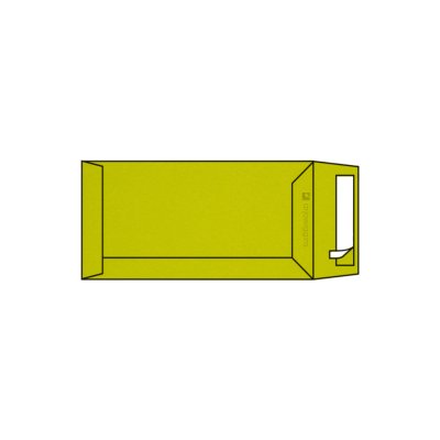 Pochette - Enveloppe Pop'Set, 110x220, DL , Enveloppe de creation, Jaune, Lime Tonic, Antalis France
