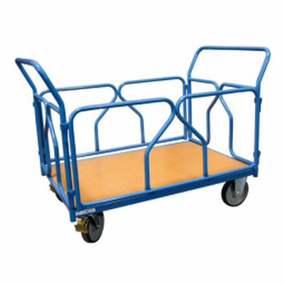 Photo Chariot modulaire 500 kg dossiers et ridelles tube amovibles