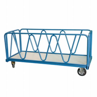 Photo Chariot industriel 1200 kg 2 dossiers + 2 ridelles tube