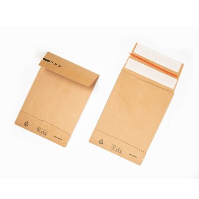 Pochette papier kraft aller-retour- Pochette d expedition ecologiques