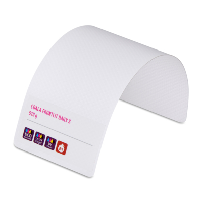 Bâche PVC demi-mat blanc Coala Frontlit Daily S 1 600 mm x 30 m
