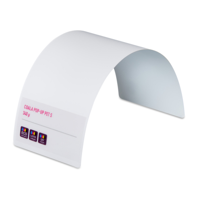 Film polyester Coala Pop-Up PET S Blanc 410 g/m² 914 mm x 20m