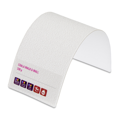Adhésif de sol enlevable Coala Walk & Wall blanc Floor graphics R12 330µ, 1220 mm x 25 m