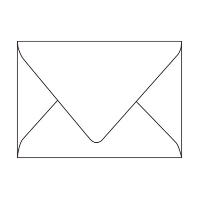 Enveloppe 90x140 mm- patte triangulaire - Antalis Premium