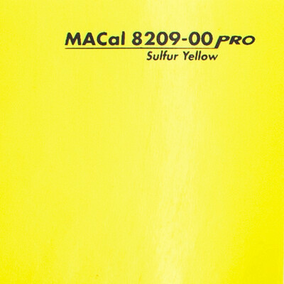 Vinyle Monomère de découpe 8200 Pro MACtac MACal PVC 8209.00 sulfur yellow 1230 mm x 50 m