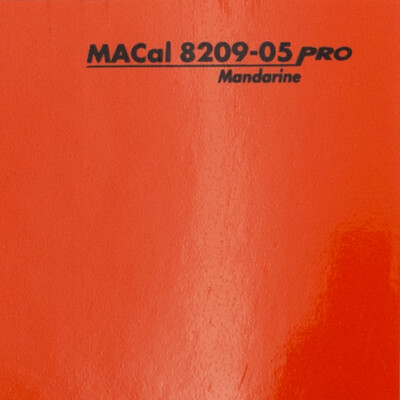 Vinyle Monomère de découpe 8200 Pro MACtac MACal PVC 8209.05 mandarine 1230 mm x 50 m