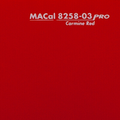 Vinyle Monomère de découpe 8200 Pro MACtac MACal PVC 8258.03 carmine red 1230 mm x 50 m