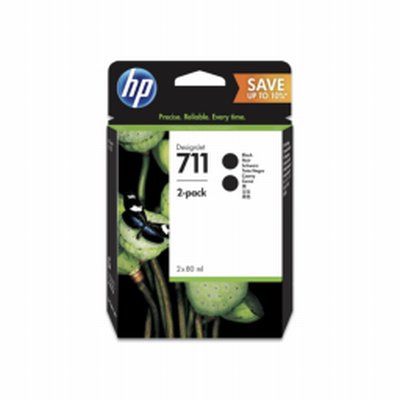 HP 711 Noir Mat Ink 80ml 3 Cart