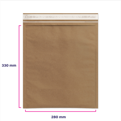 Pochette matelassée papier nid d'abeille 300 x 330 mm