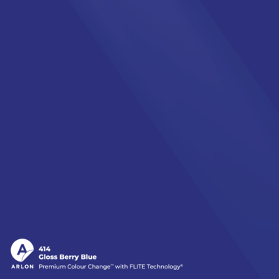 Vinyles coulés Premium Arlon Premium Colour Change 414 Gloss Berry Blue brillant FLITE Technology™ 76µm 1524 mm x 25 m