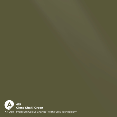 Vinyles coulés Premium Arlon Premium Colour Change 415 Gloss Khaki Green brillant FLITE Technology™ 76µm 1524 mm x 25 m