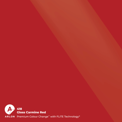 Vinyles coulés Premium Arlon Premium Colour Change 418 Gloss Carmine Red brillant FLITE Technology™ 76µm 1524 mm x 25 m