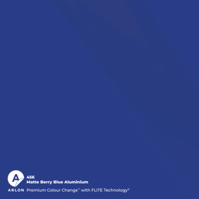 Vinyles coulés Premium Arlon Premium Colour Change 456 Matte Berry Blue Aluminium mat FLITE Technology™ 76µm 1524 mm x 25 m