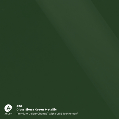 Vinyles coulés Premium Arlon Premium Colour Change 426 Gloss Sierra Green Metal brillant FLITE Technology™ 80µm 1524 mm x 25 m