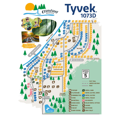 Film synthétique indéchirable Tyvek® 1073D Classic Blanc 75g/m² 700mmx1000mm