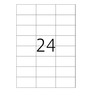 Adhésif Xerox Multi-use Labels Blanc 70 g/m² 37 mm x 70 mm 003R97408