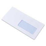 Enveloppe DL Blanche 90 g/m² avec fenêtre 45x100 mm- Antalis Premium