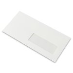 Enveloppe de création DL Rives Vergé Blanc Naturel 120 g/m² avec fenêtre 35 mm x 100 mm Boîte de 500