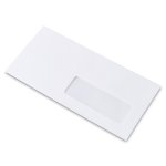 Enveloppe de création DL Rives Vergé Extra Blanc 120 g/m² avec fenêtre 35 mm x 100 mm Boîte de 500