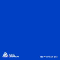 Avery 700 brillant 753 brillant blue adhésif permanent 1230 mm x 50 m(753/1.23)