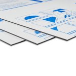 Panneau sandwich aluminium DiLite Standard Blanc épaisseur 3mm 1250 mm x 2500 mm