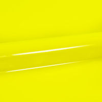 Siser, PS Films, satiné, polyuréthane, A0022 - jaune fluo, 90µm, 500mm x 25.00m, hotmelt, Boîte de 1 rouleau, A0022/0.50