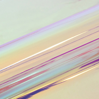 Siser, Holographic, brillant, polyester, H0091 - rainbow pearl, 105µm, 500mm x 10.00m, hotmelt, Boîte de 1 rouleau, H0091/0.50