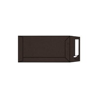 Pochette - Enveloppe Pop'Set, 110x220, DL , Enveloppe de creation,Marron, hot Brown, Antalis France