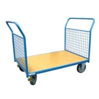 Photo Chariot modulaire 500 kg 2 dossiers grillagés amovibles