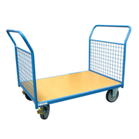 Photo Chariot modulaire 500 kg 2 dossiers grillagés amovibles