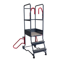 Photo Plateforme de travail 3 marches acier 200 kg