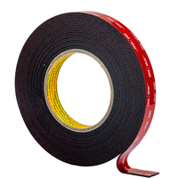 3M, VHB 5962F, Autocollant, acrylique noir, 1,600mm 12mm x 33,00m diamètre mandrin: 76mm autocollant double face
