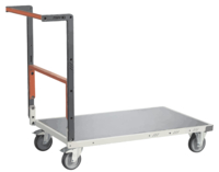 Chariot FIMM flat-pack dossier repliable 1000 x 600 mm plateau tôle roues TPE 250 kg