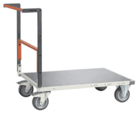 Chariot FIMM flat-pack dossier repliable 1000 x 600 mm plateau tôle roues TPE 400 kg