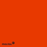 Vinyles polymères de découpe 9800 Pro MACtac MACal PVC 9859.48 rouge orangé 1230 mm x 50 m