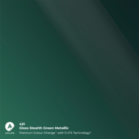 Vinyle coulé Arlon Premium Colour Change 431 Gloss Stealth Green MET brillant